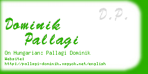 dominik pallagi business card